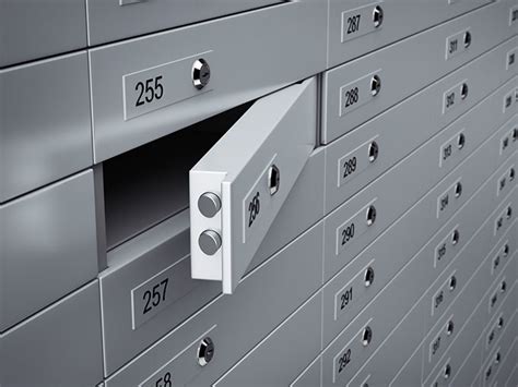 metal box outside bank|how does a safe deposit box work.